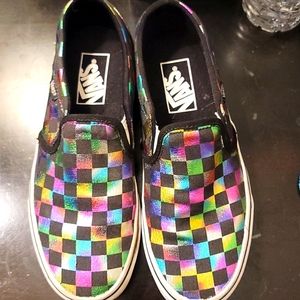 Vans metallic woman's size 7
